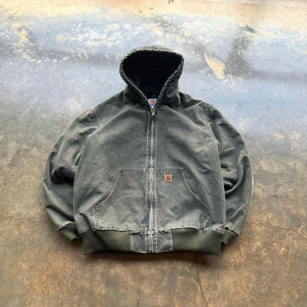 Vintage Quilted‎ Green Carhartt Work Jacket